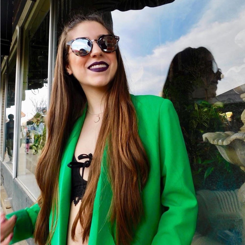 Philosophy Jewel Green Blazer